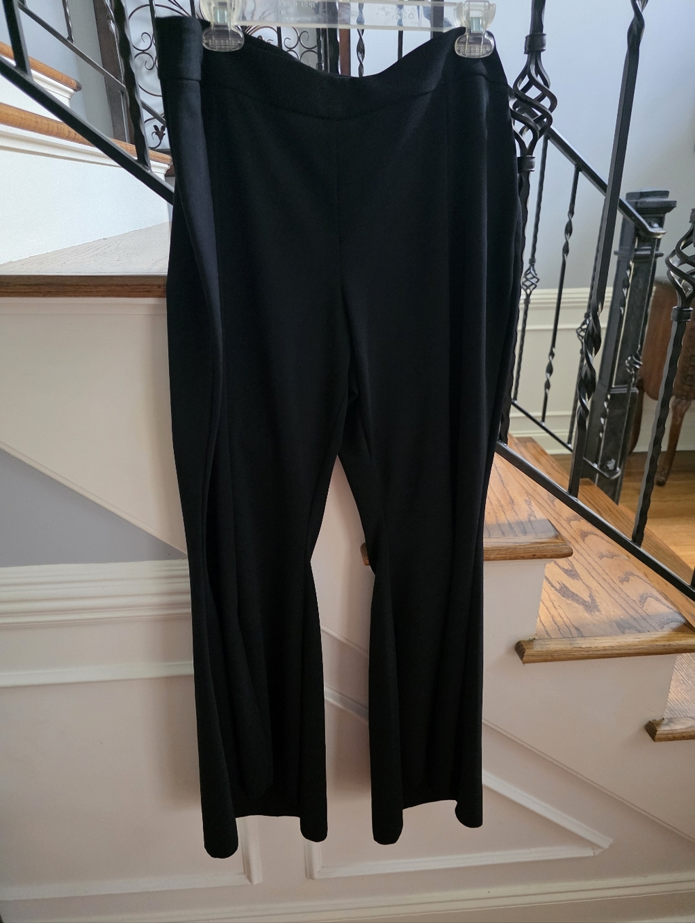 INC International Concepts Black Split Flare Pants - Picture 2 of 5